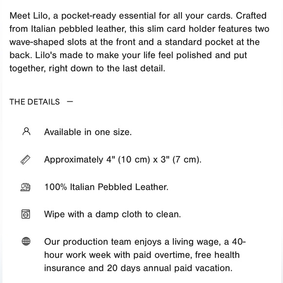 Marcella NYC Lilo Textured Black Card Holder - Picture 5 of 10